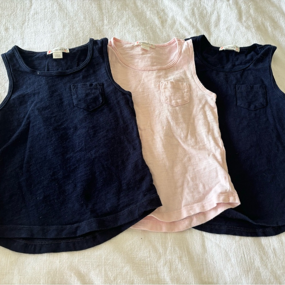 Crewcuts toddler girl size 2 tank top shirts 2T